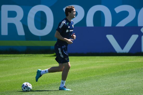 Футбол. ЧЕ-2020. Тренировка сборной России