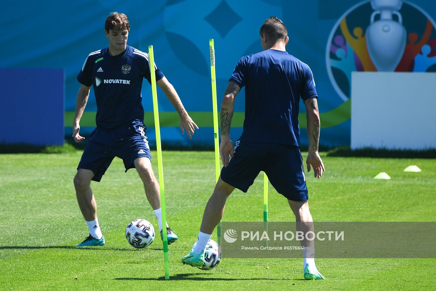 Футбол. ЧЕ-2020. Тренировка сборной России