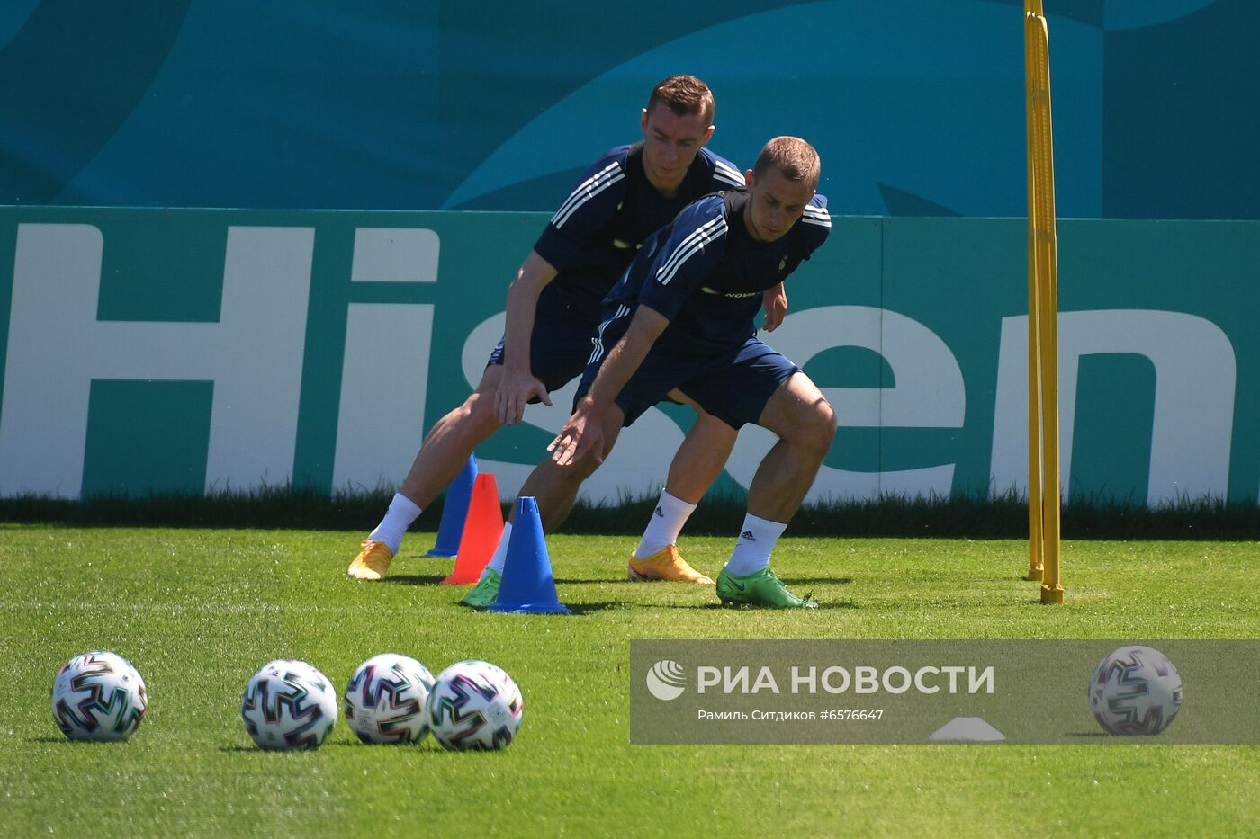 Футбол. ЧЕ-2020. Тренировка сборной России