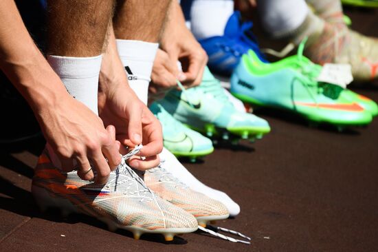 Футбол. ЧЕ-2020. Тренировка сборной России