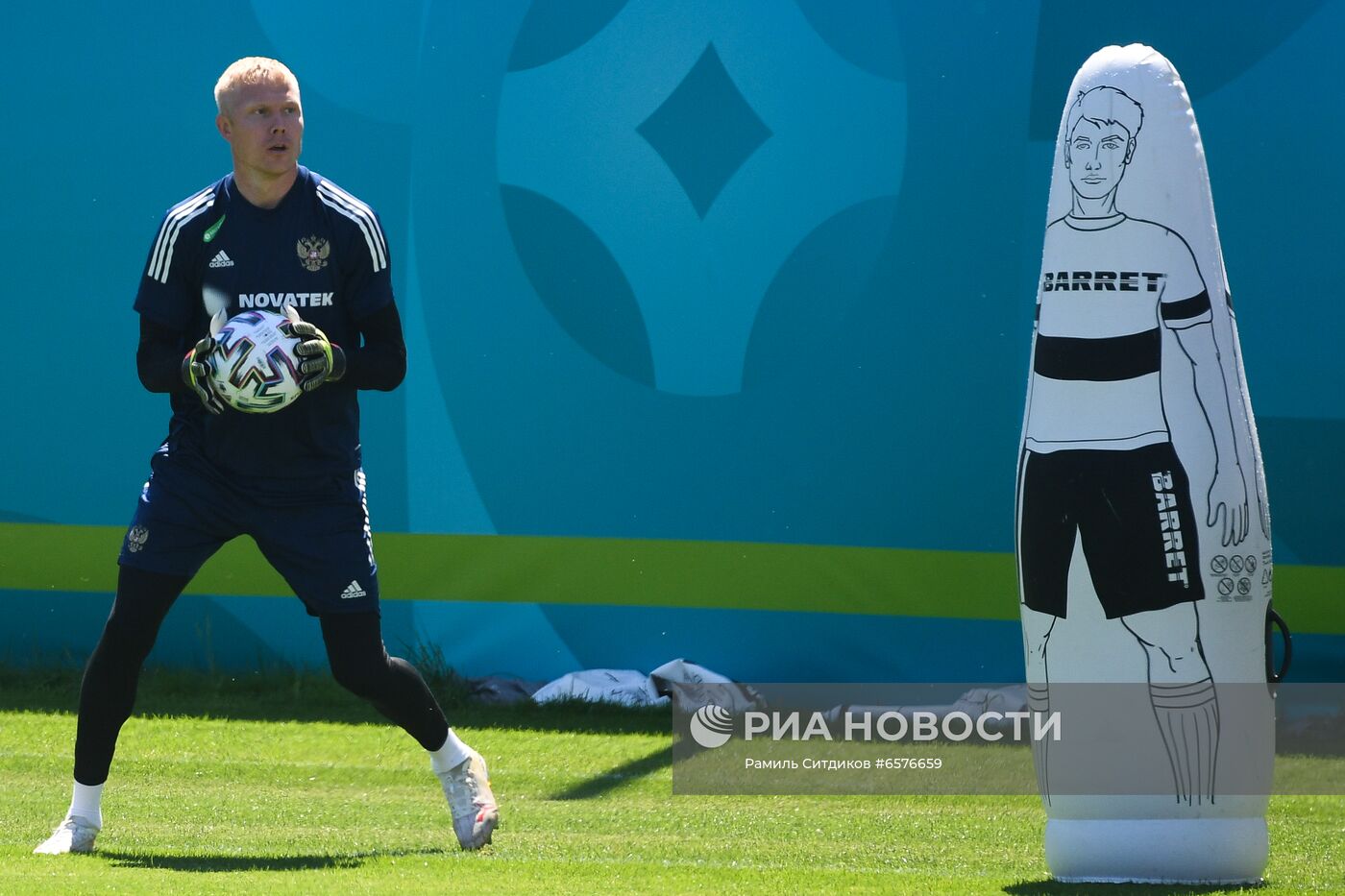 Футбол. ЧЕ-2020. Тренировка сборной России