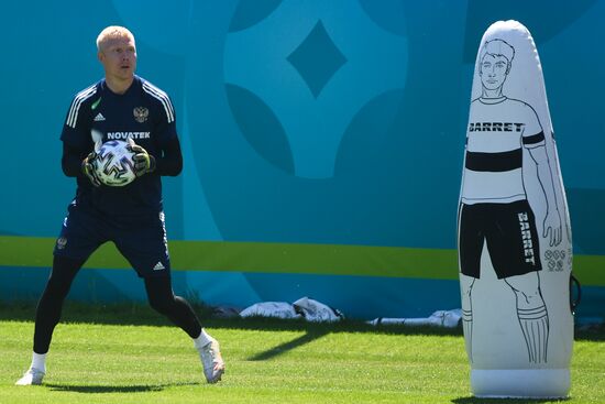 Футбол. ЧЕ-2020. Тренировка сборной России