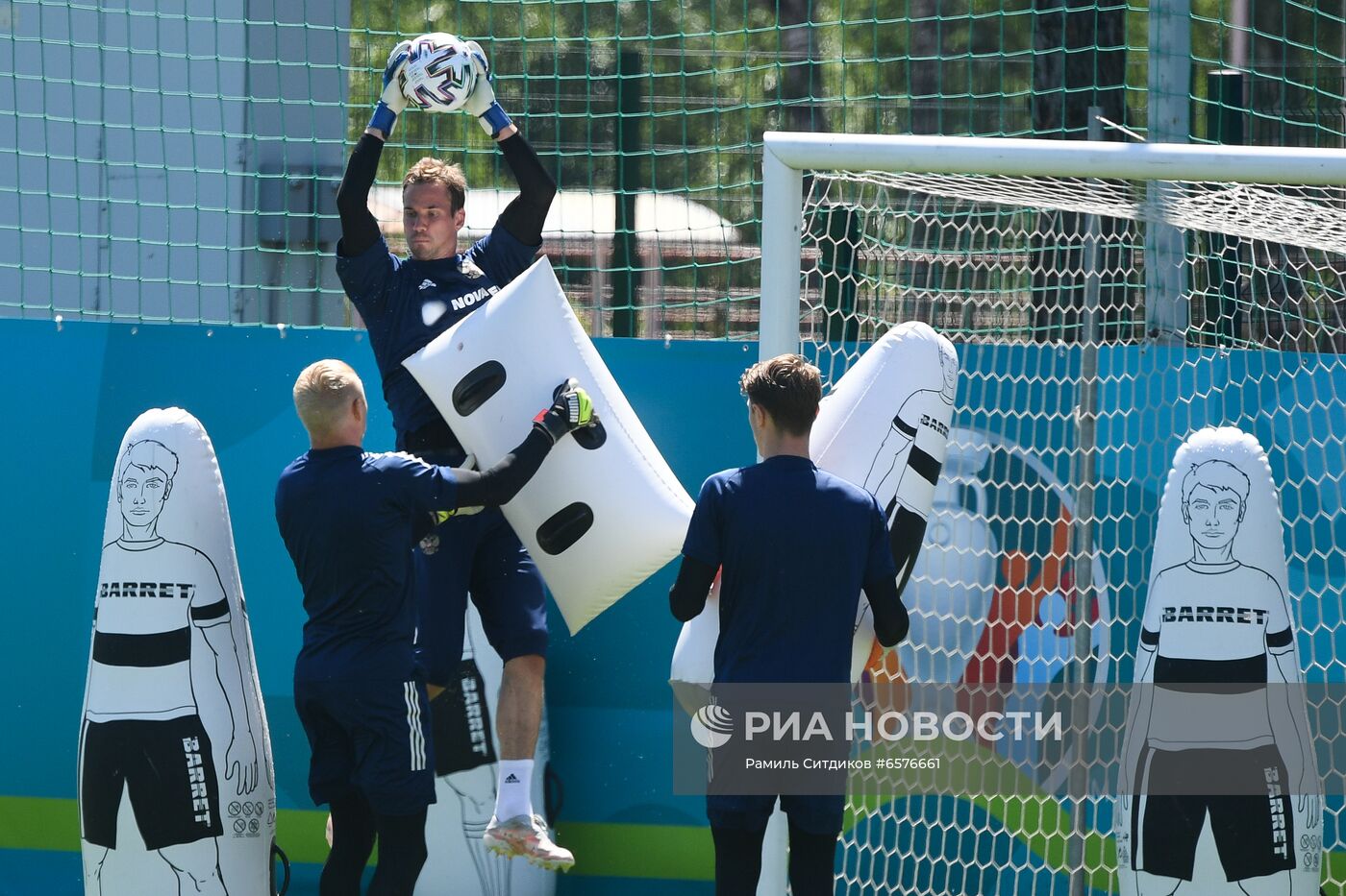 Футбол. ЧЕ-2020. Тренировка сборной России