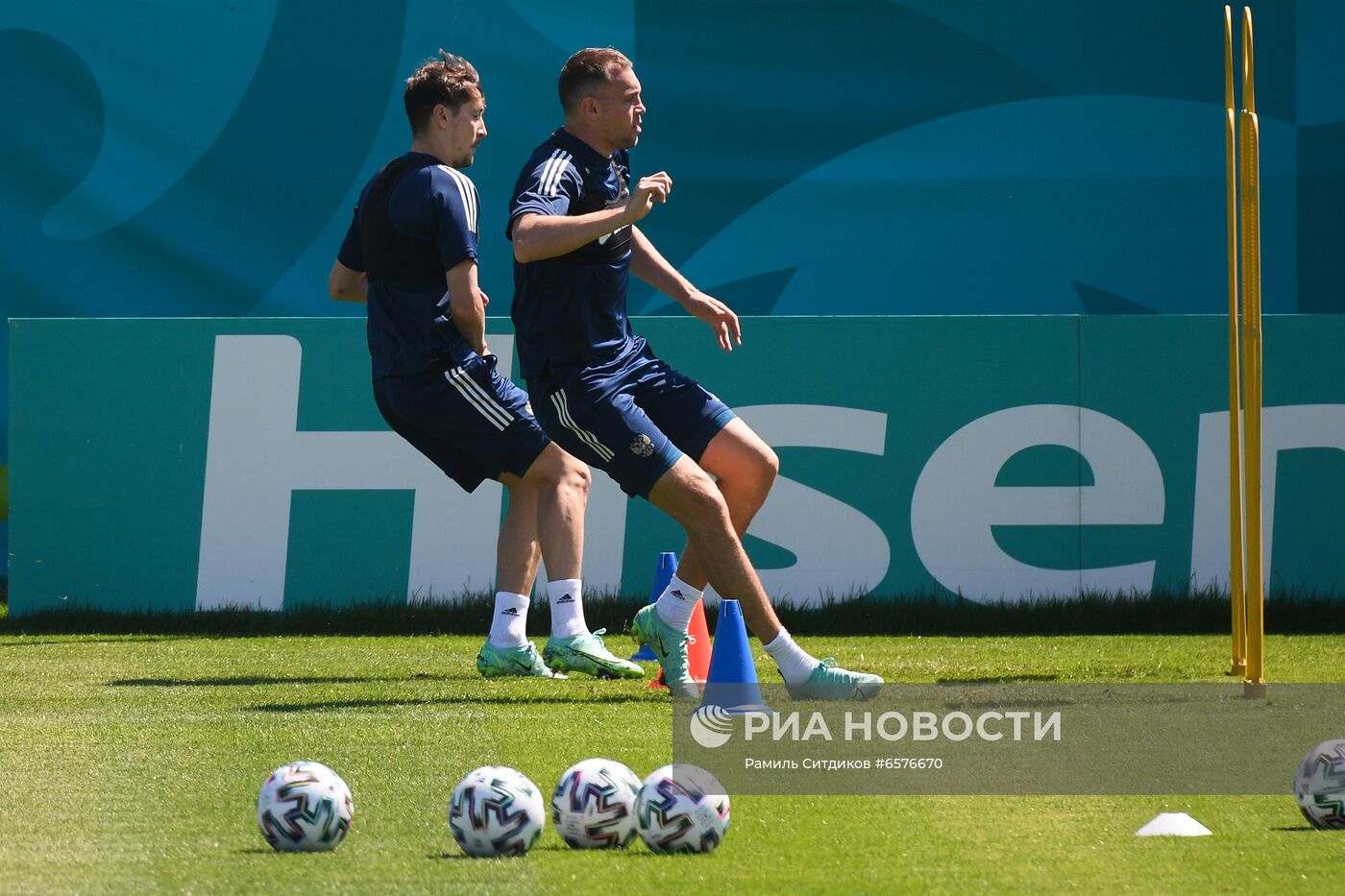 Футбол. ЧЕ-2020. Тренировка сборной России