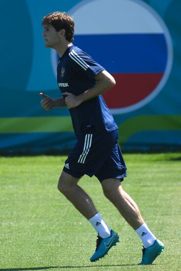 Футбол. ЧЕ-2020. Тренировка сборной России