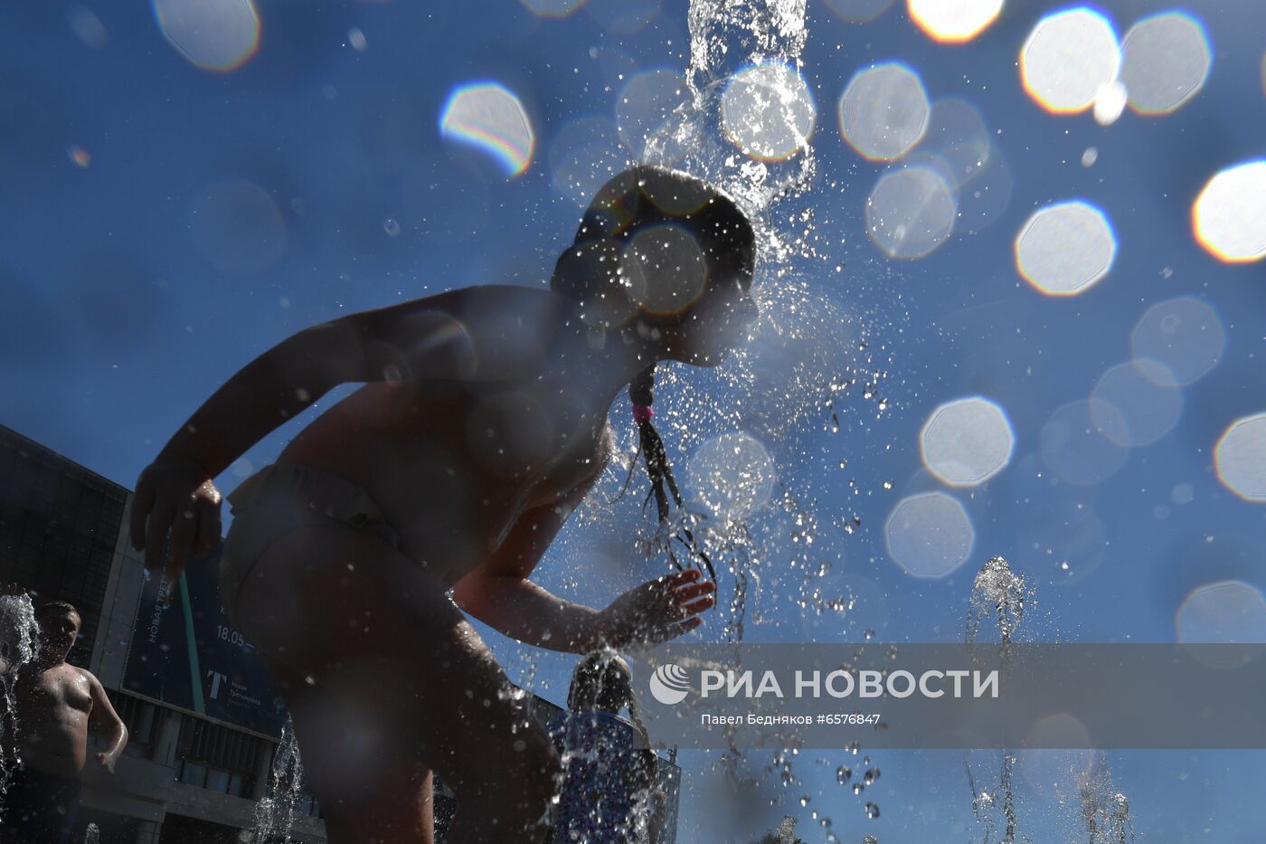 Жаркая погода в Москве