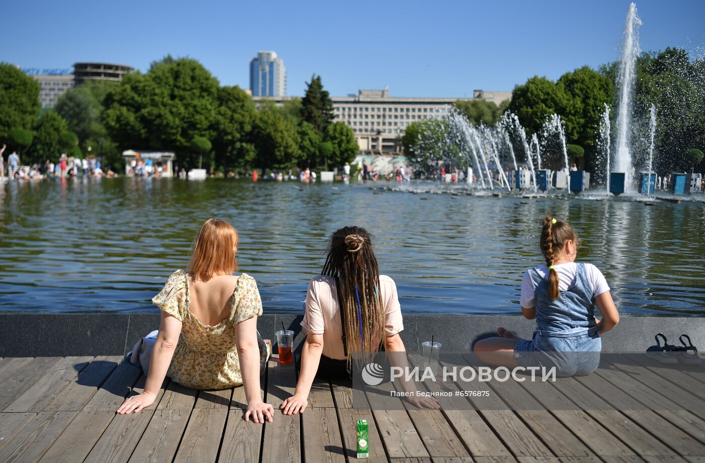 Жаркая погода в Москве