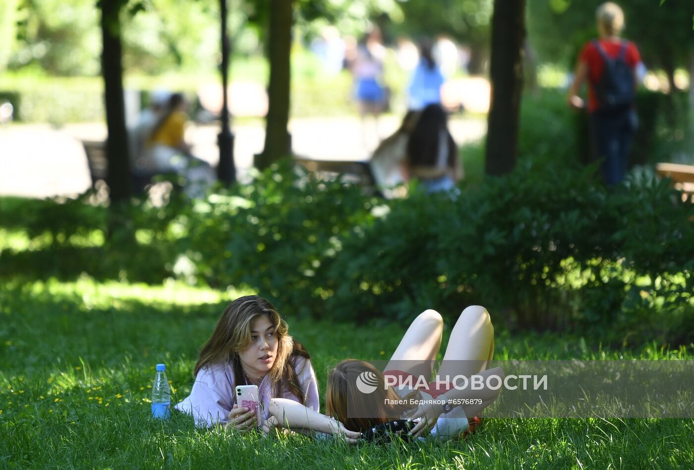 Жаркая погода в Москве