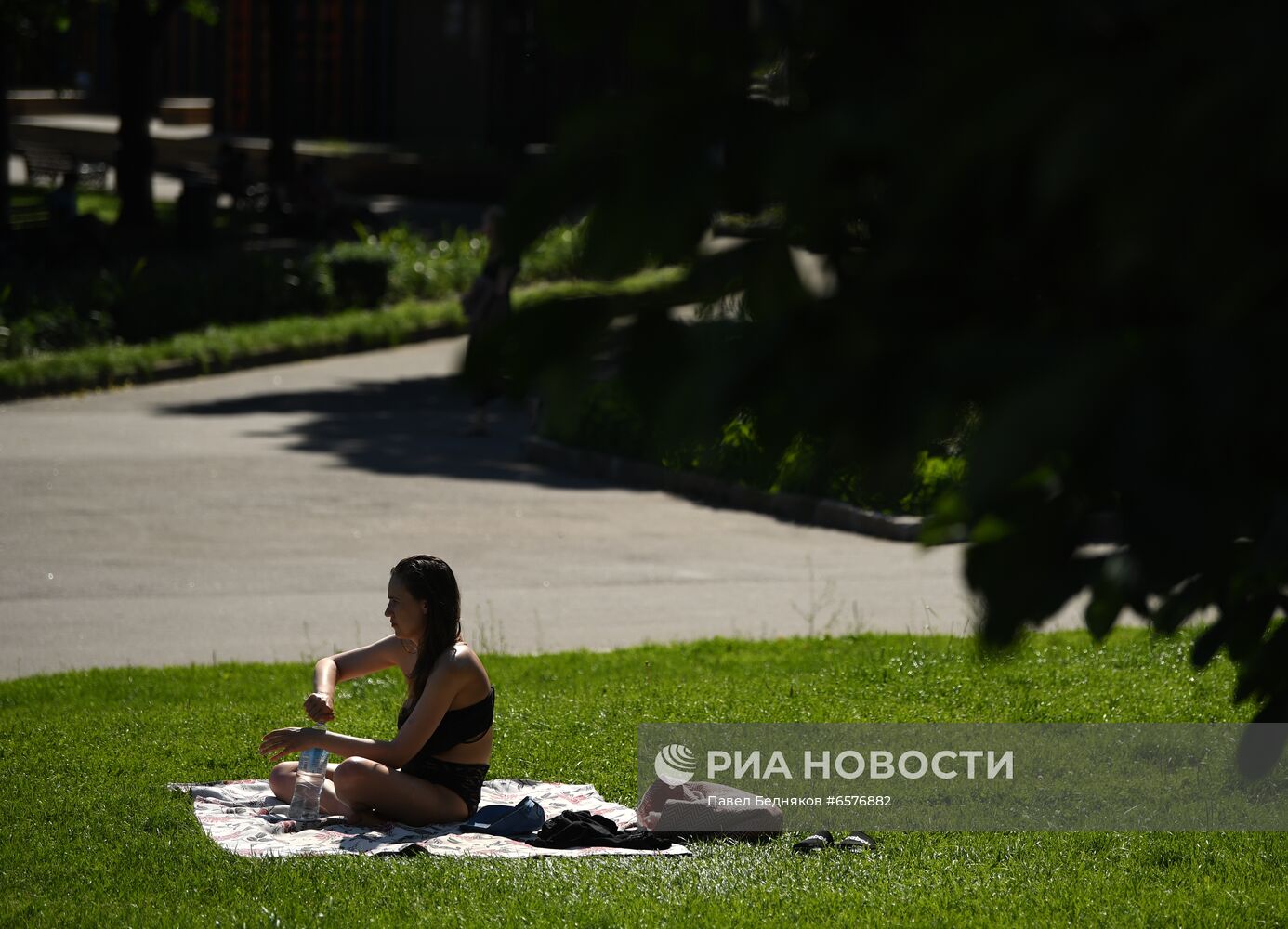 Жаркая погода в Москве