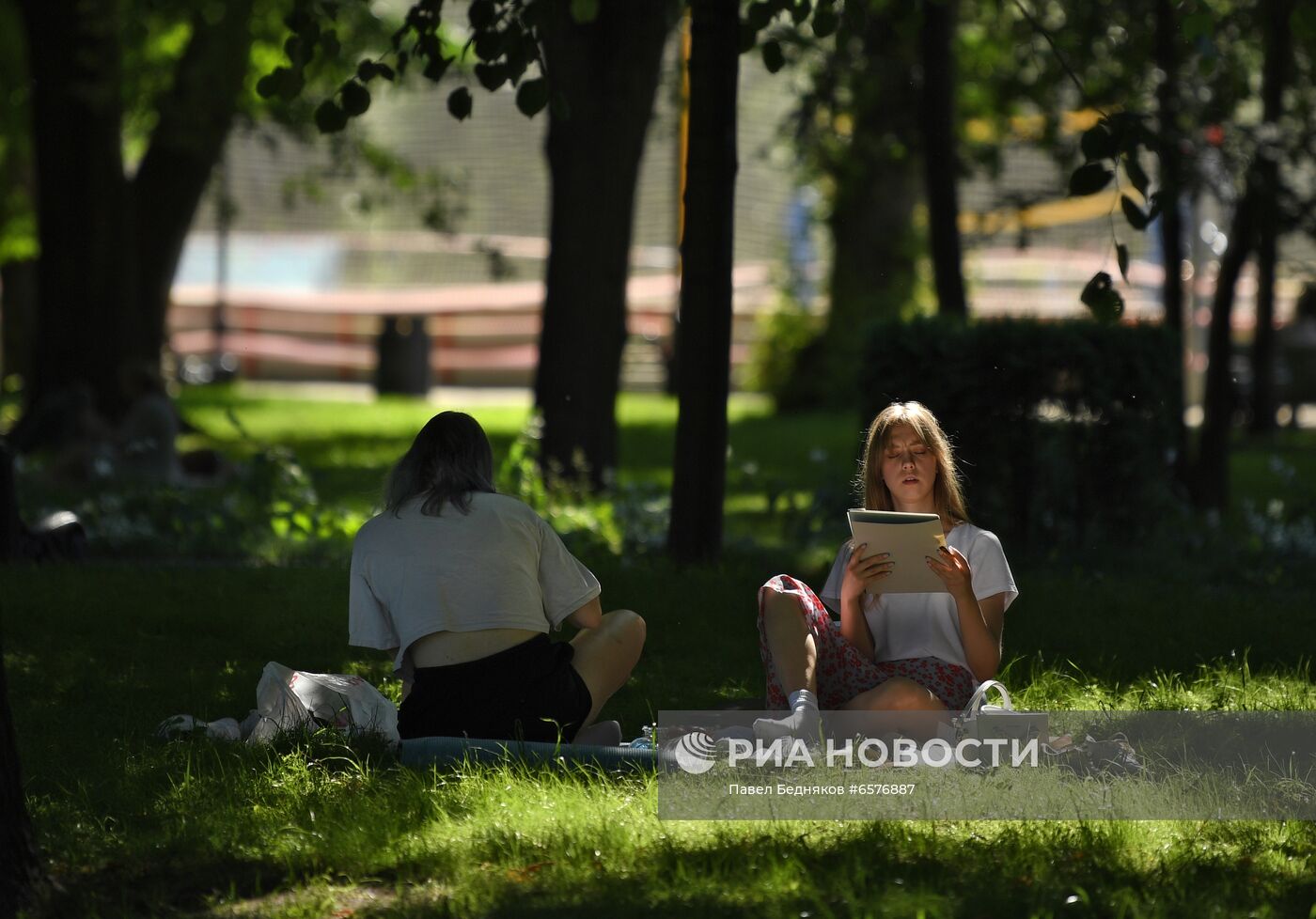 Жаркая погода в Москве