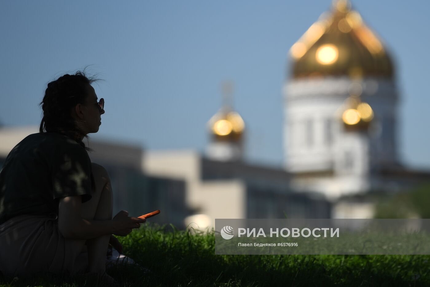 Жаркая погода в Москве