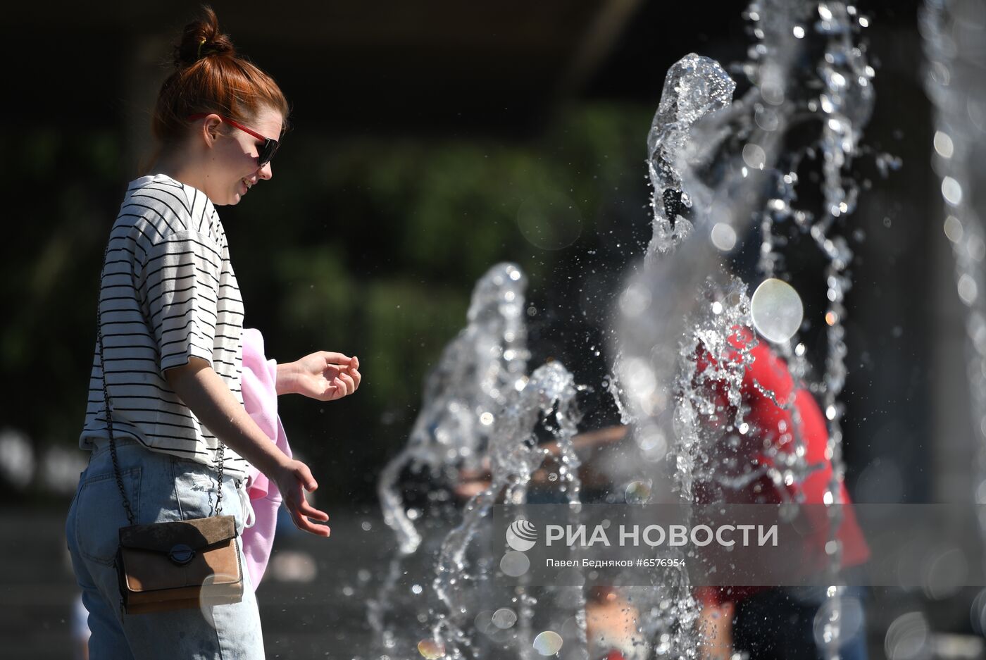 Жаркая погода в Москве