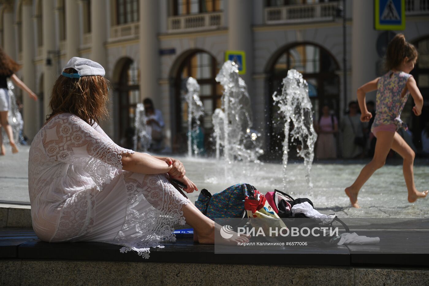 Жаркая погода в Москве