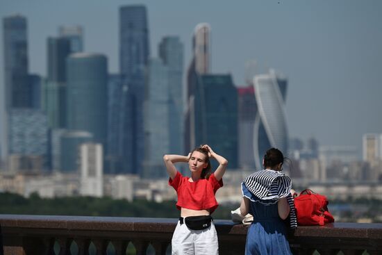 Жара в Москве