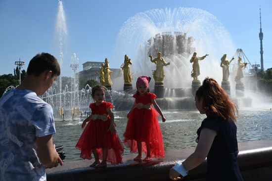 Жара в Москве