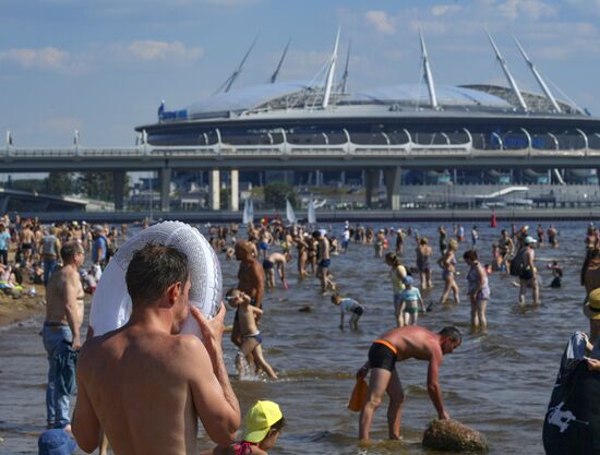 Жара в Санкт-Петербурге