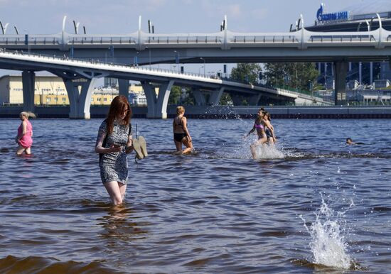 Жара в Санкт-Петербурге