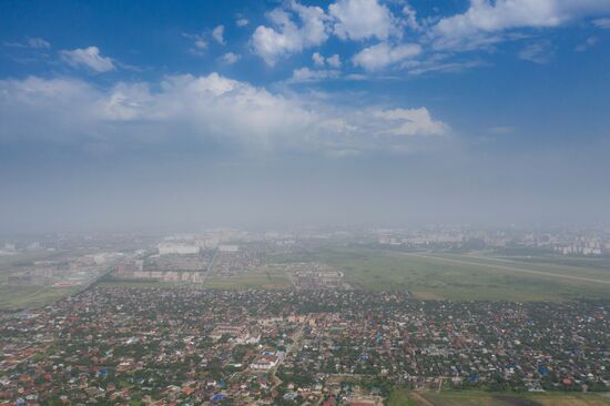 Пыльная буря в Краснодарском крае