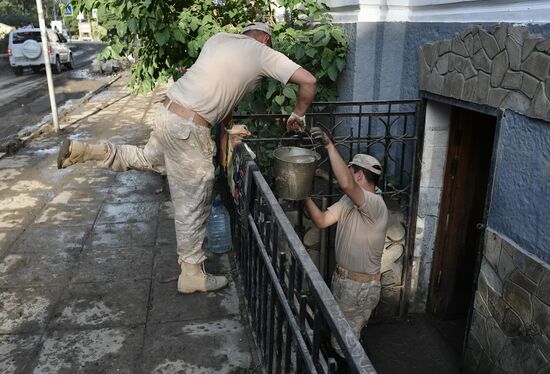 Ликвидация последствий наводнения в Ялте