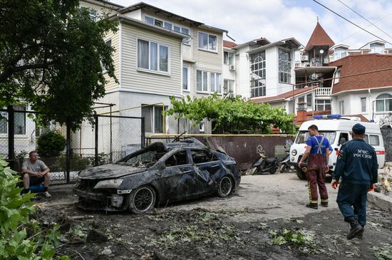 Ликвидация последствий наводнения в Ялте