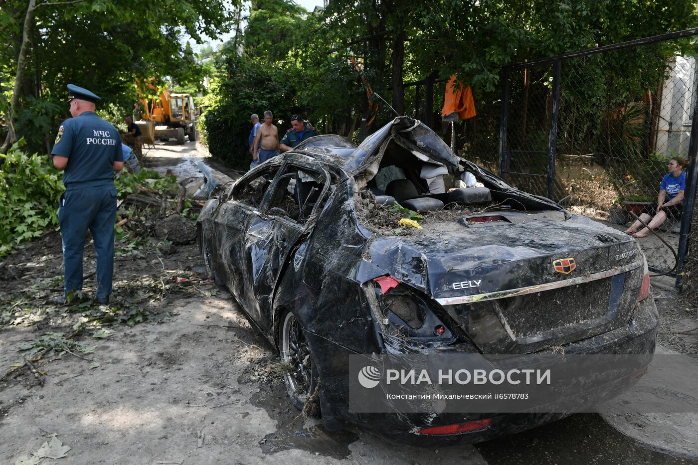 Ликвидация последствий наводнения в Ялте
