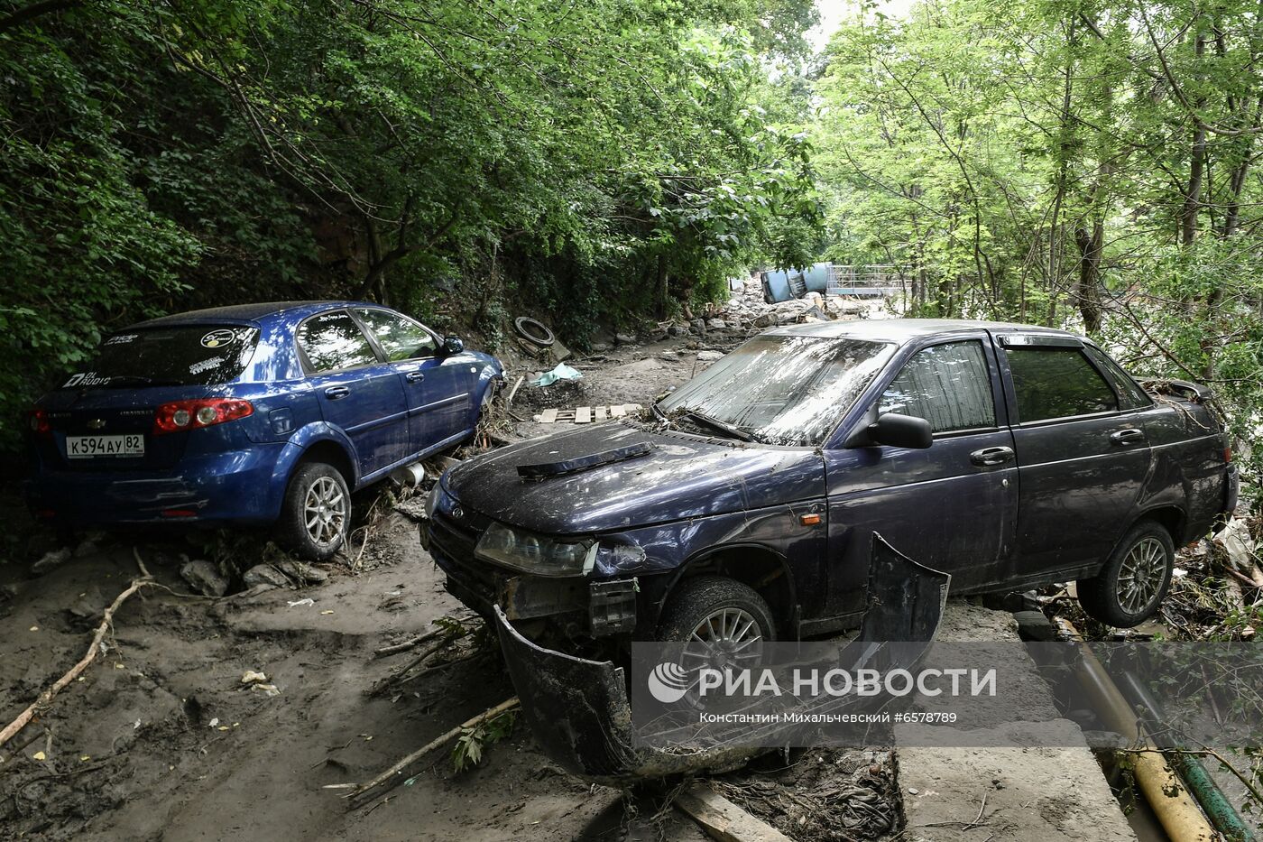 Ликвидация последствий наводнения в Ялте