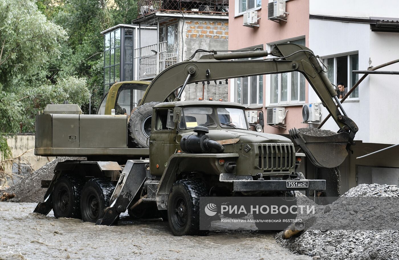 Ликвидация последствий наводнения в Ялте