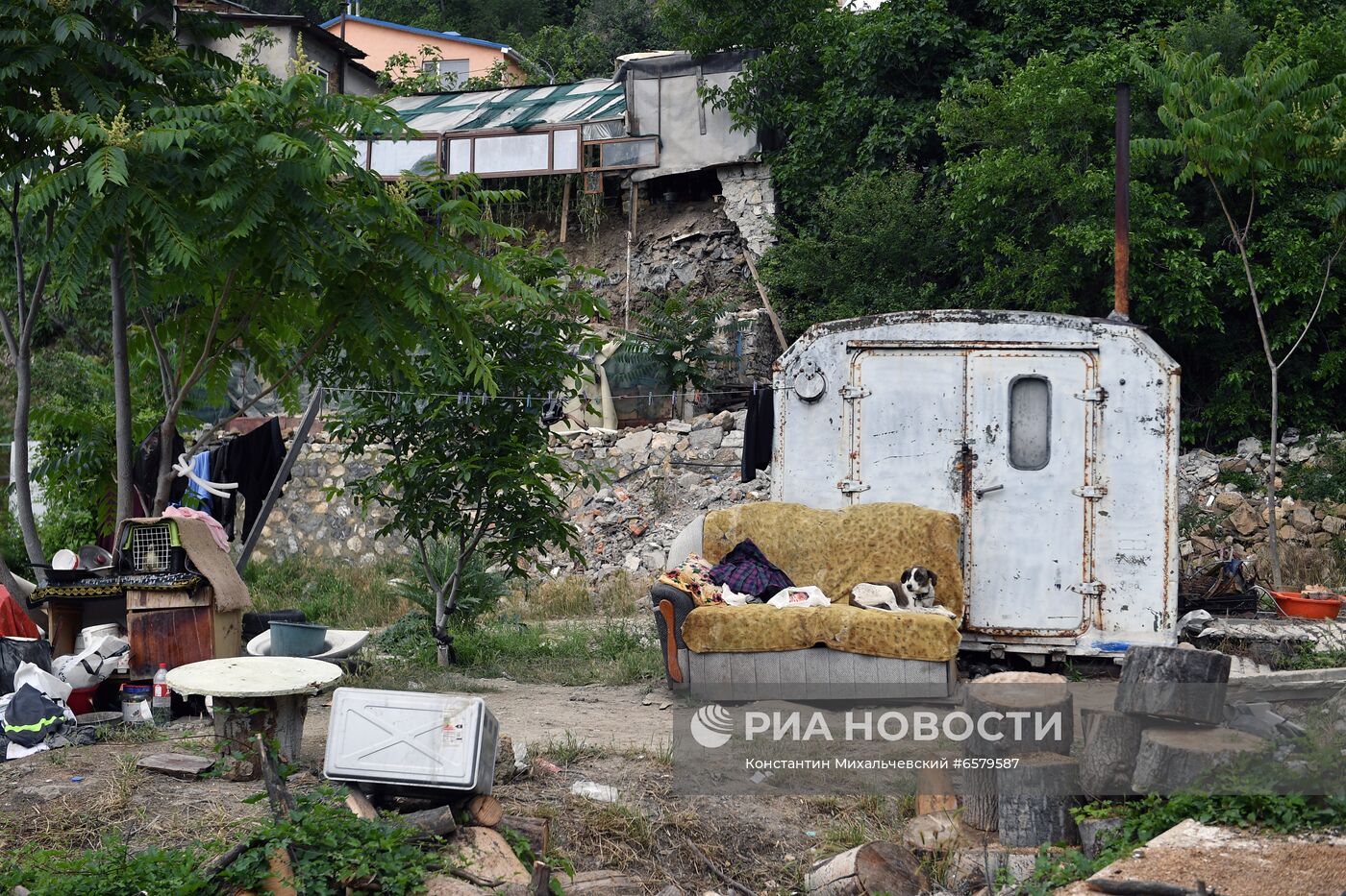 Ситуация на улице Джафера Сейдамета в Ялте