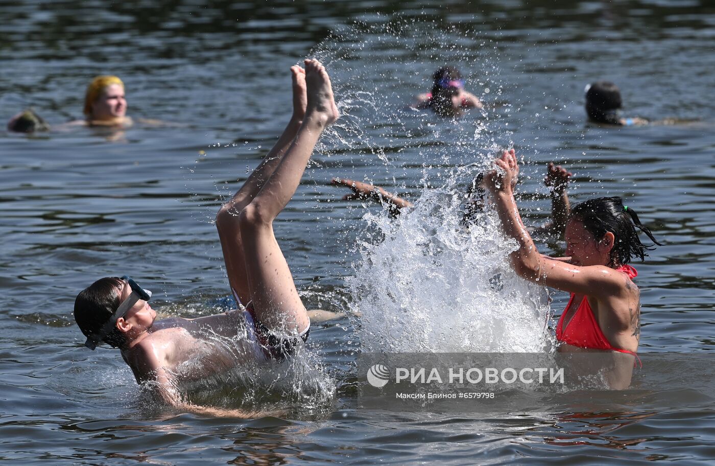 Жаркая погода в Москве