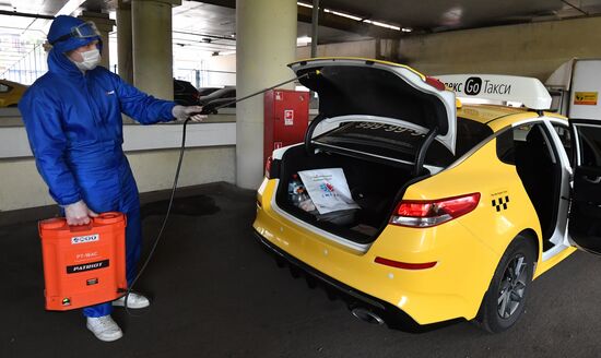 Дезинфекция автомобилей Яндекс. Такси
