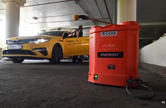 Дезинфекция автомобилей Яндекс. Такси