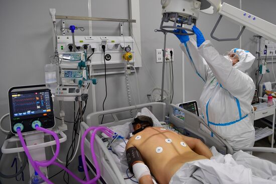 Резервный госпиталь COVID-19 в КВЦ "Сокольники"