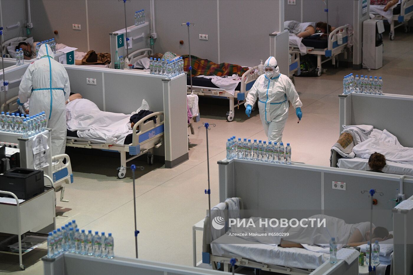 Резервный госпиталь COVID-19 в КВЦ "Сокольники"