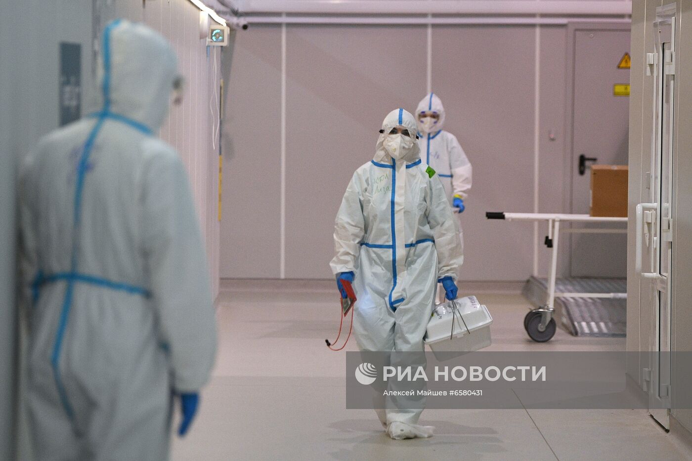 Резервный госпиталь COVID-19 в КВЦ "Сокольники"