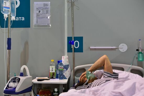 Резервный госпиталь COVID-19 в КВЦ "Сокольники"