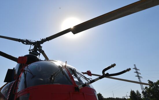 Вертолеты МАЦ мониторят пожароопасную обстановку 