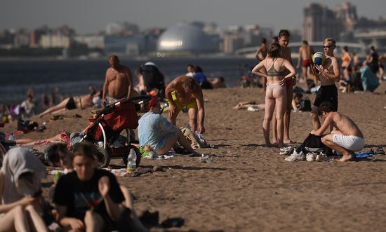 Рекордная жара в Санкт-Петербурге