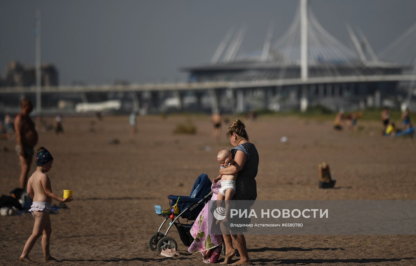 Рекордная жара в Санкт-Петербурге