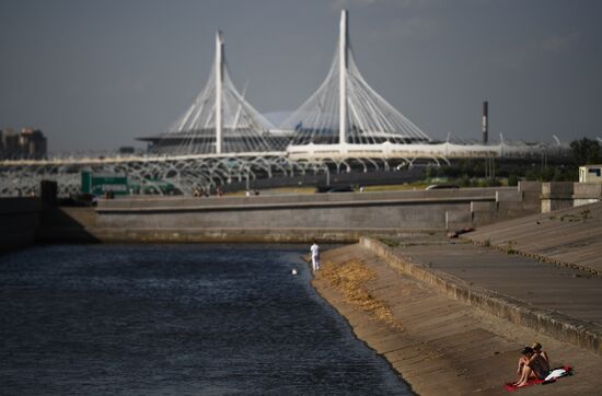 Рекордная жара в Санкт-Петербурге