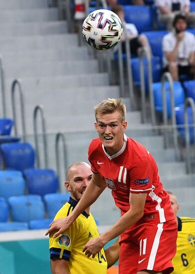 Футбол. ЧЕ-2020. Матч Швеция - Польша