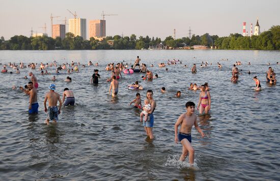 Рекордная жара в Москве