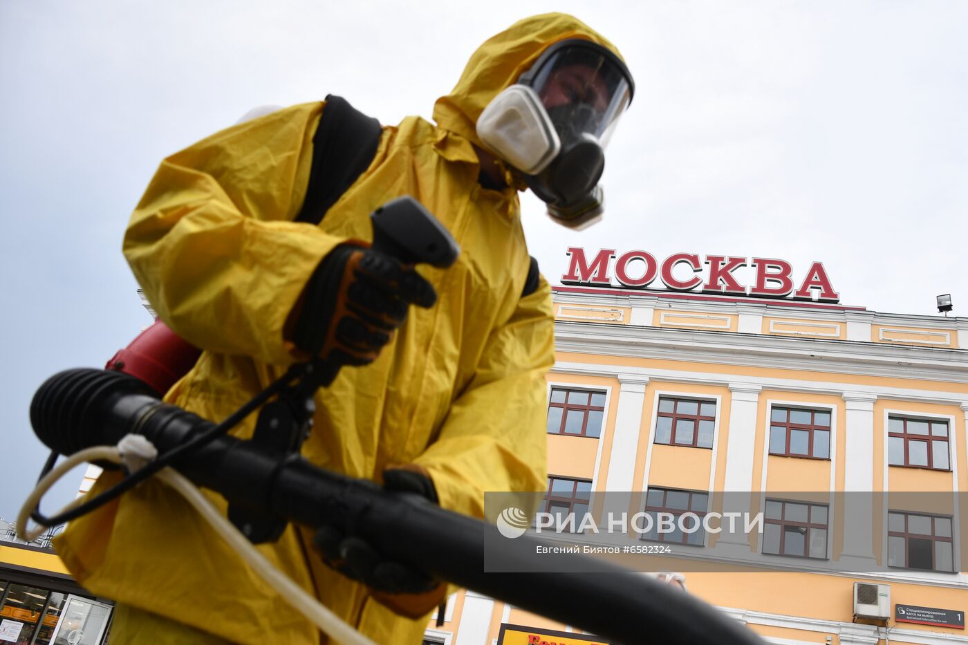 Дезинфекция Савеловского вокзала в Москве