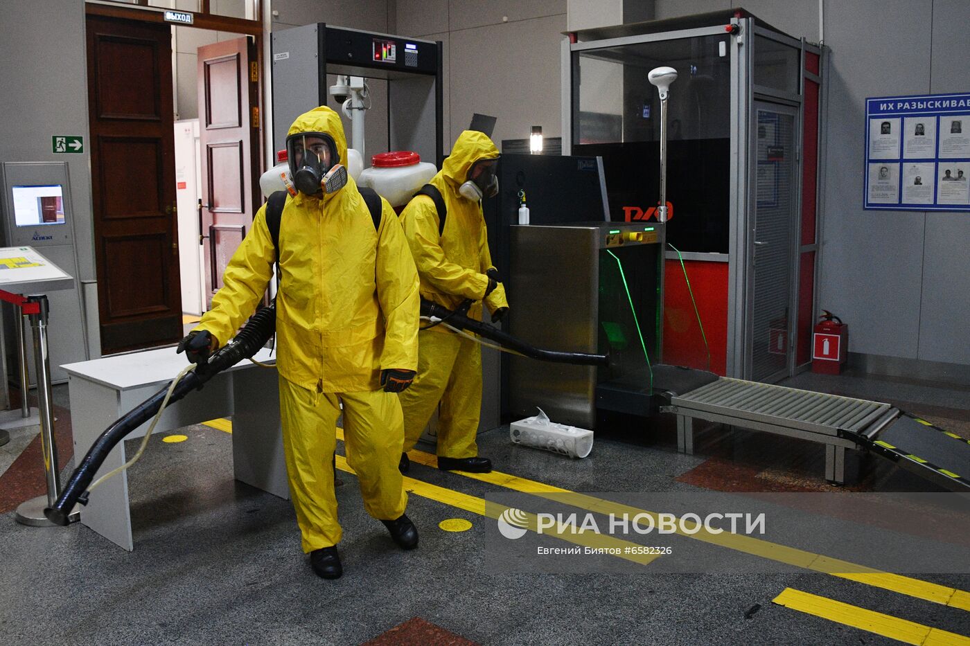 Дезинфекция Савеловского вокзала в Москве