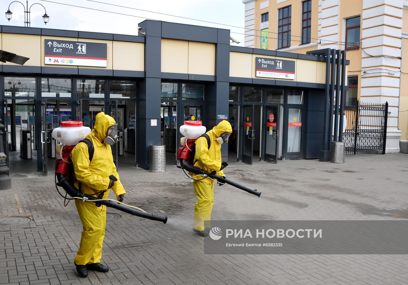 Дезинфекция Савеловского вокзала в Москве