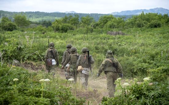 Военные учения на Сахалине