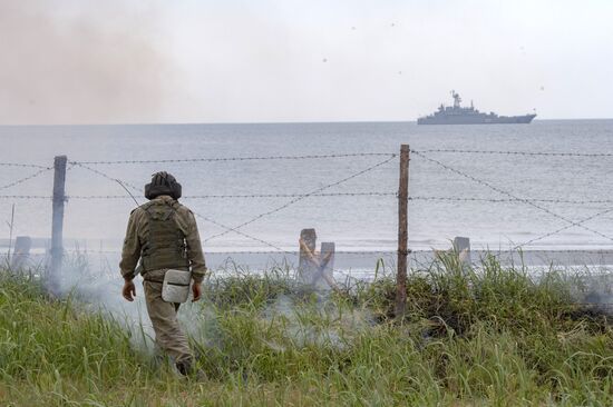 Военные учения на Сахалине