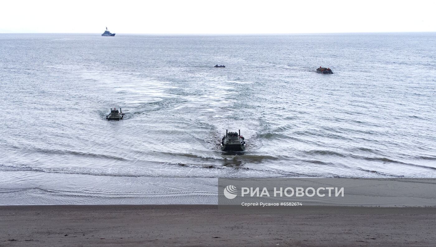 Военные учения на Сахалине