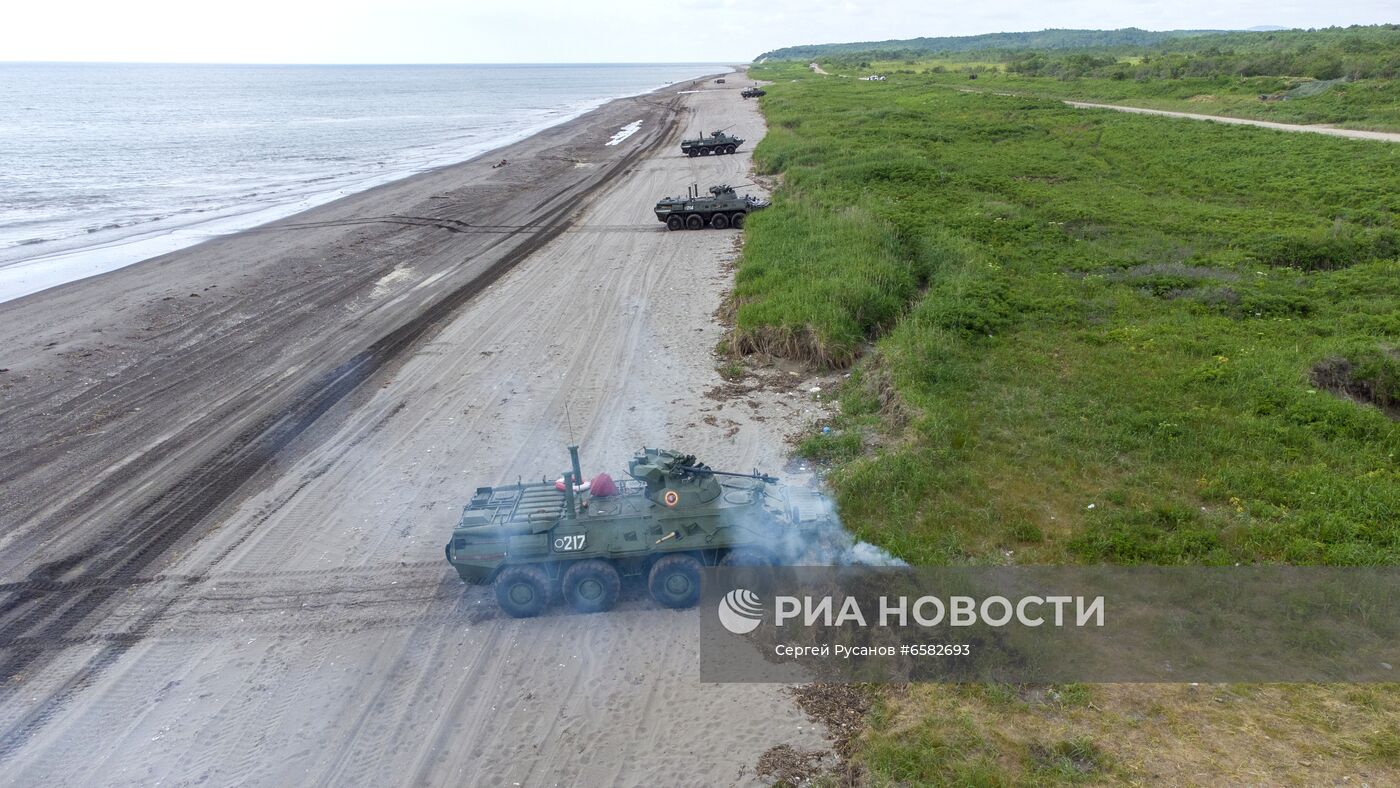 Военные учения на Сахалине