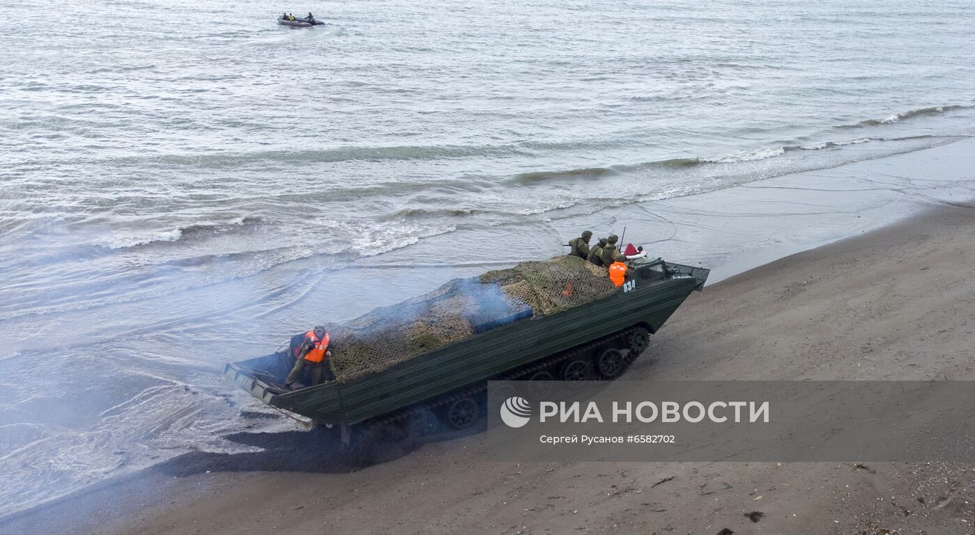 Военные учения на Сахалине