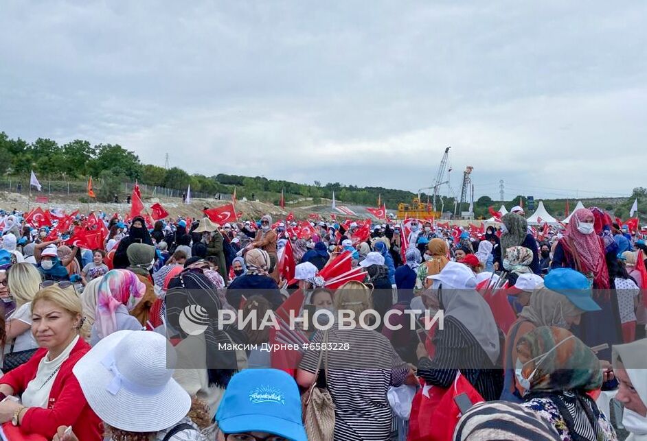 Церемония начала строительства канала "Стамбул"